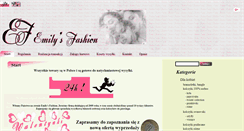 Desktop Screenshot of emilysfashion.pl